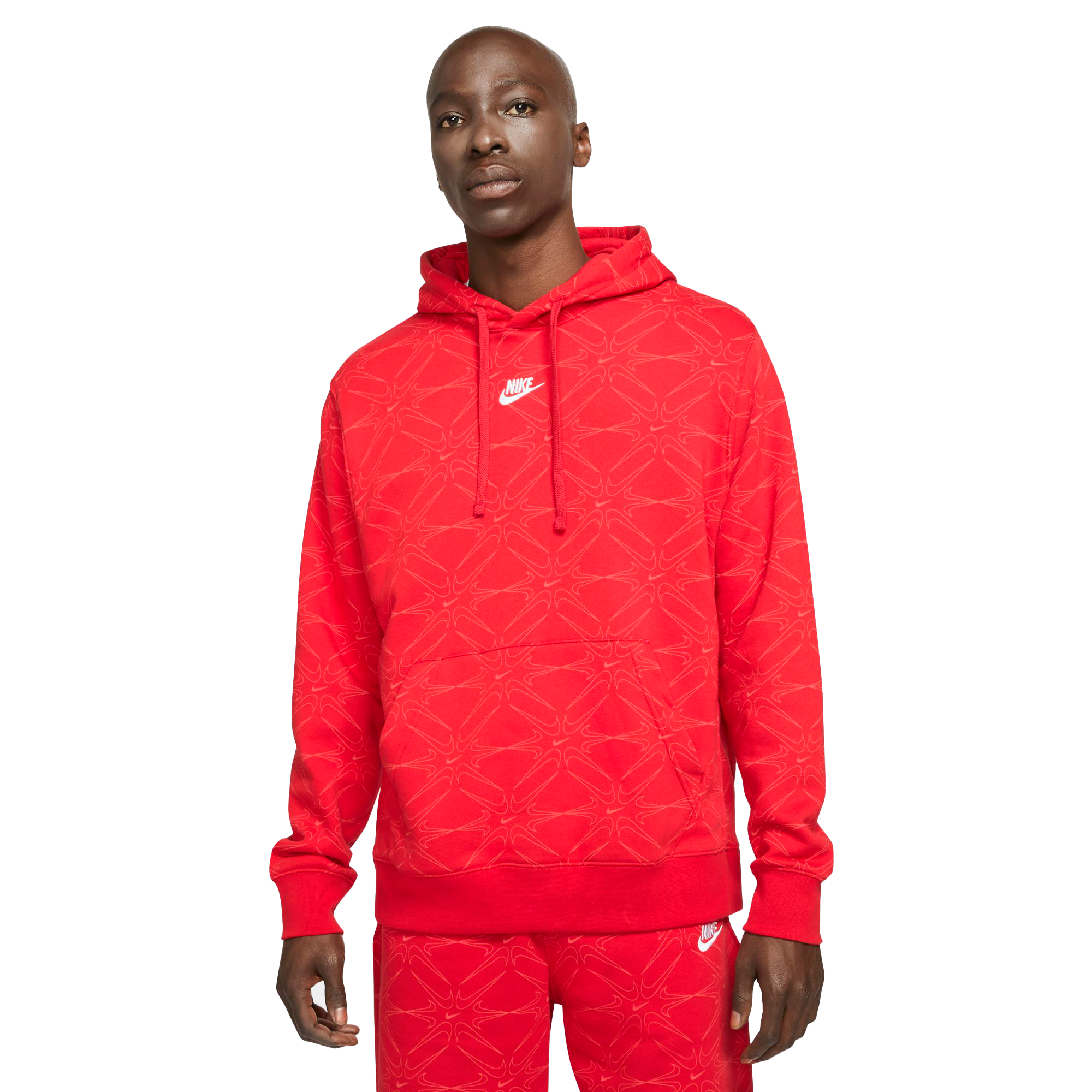 Nike club all over 2025 print hoodie